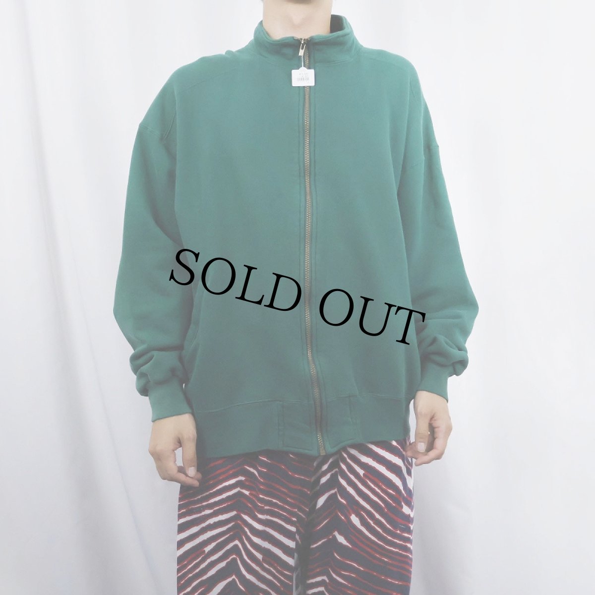 画像2: 90's L.L.Bean by RUSSELL ATHLETIC USA製 スウェットジップジャケット L (2)