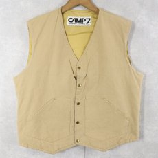 画像1: 80's CAMP7 中綿入り コットンベスト (1)