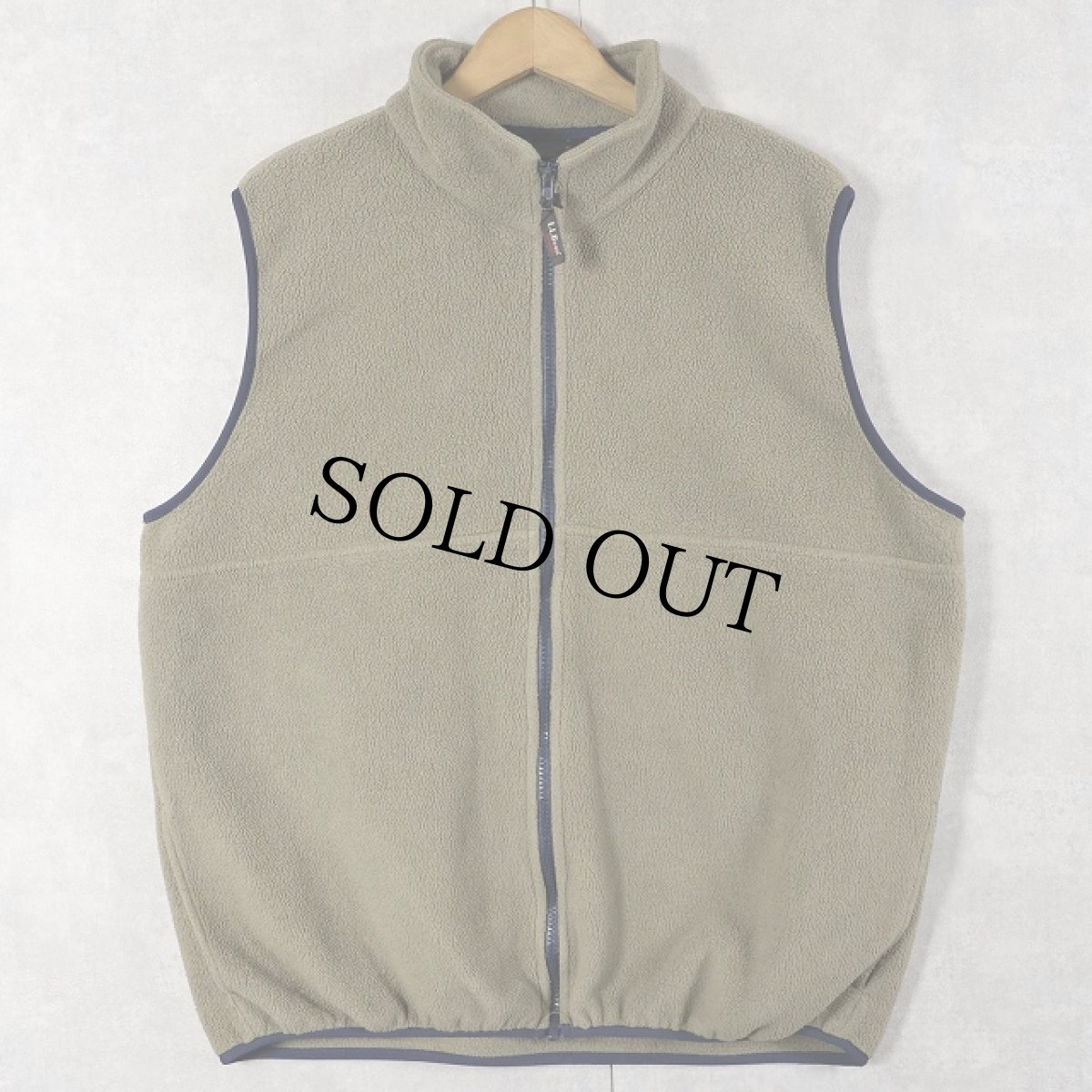 画像1: 2000's L.L.Bean フリースベスト L (1)