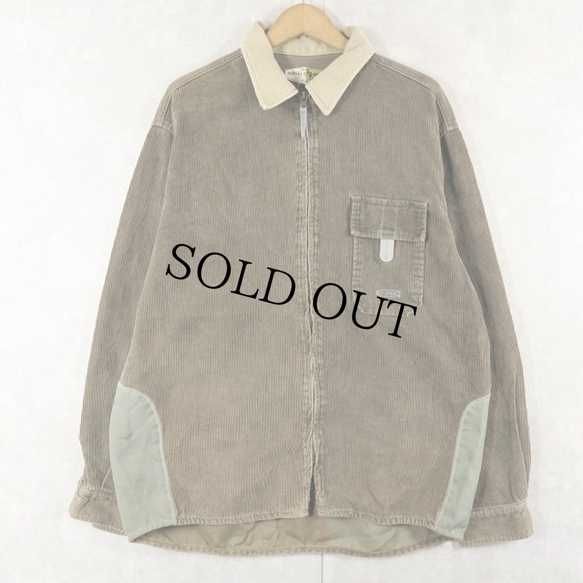 画像2: 90's〜 G-STAR 切り替えデザイン コーデュロイジップシャツ L (2)