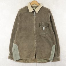画像2: 90's〜 G-STAR 切り替えデザイン コーデュロイジップシャツ L (2)