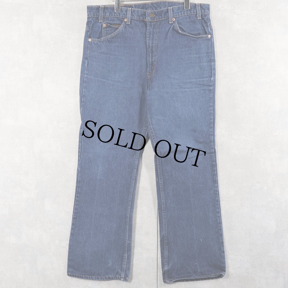 画像2: 90's Levi's 517 USA製 オレンジタブ ブーツカットデニムパンツ W36 (2)