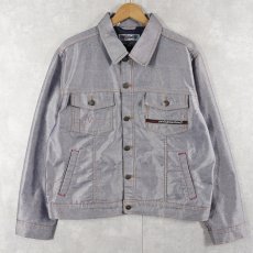 画像2: IDPDT シャイニーデニムジャケット M (2)