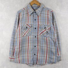 画像1: 70's チェック柄 ヘビーネルシャツ  (1)