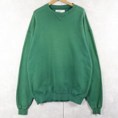 画像1: 90's L.L.Bean by RUSSELL ATHLETIC USA製 前V 無地スウェット XL (1)