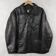 画像1: 90's PEERLESS CANADA製 レザージャケット BLACK SIZE40 (1)