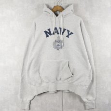 画像1: 90's The Game REVERSE WEAVE TYPE USA製 "NAVY" プリントスウェットフーディー 3X (1)