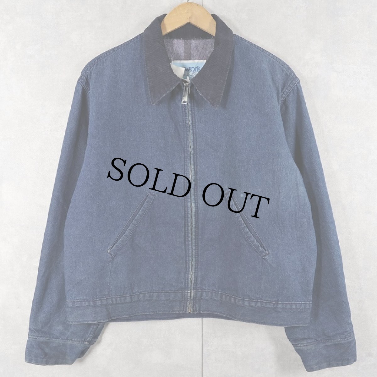 画像1: 70's Sears WORK LEISURE ブランケットライナー デニムカバーオール L (1)