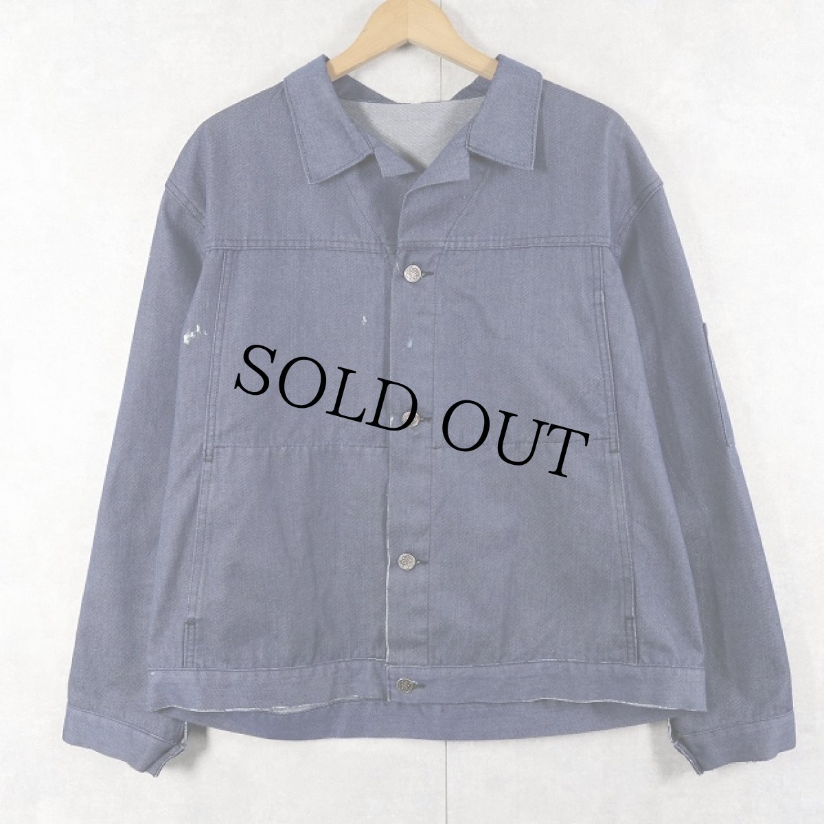 画像1: 60〜70's VETRA FRANCE製 デニムカバーオール (1)