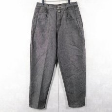 画像2: 90's GUESS USA製 シャイニーデニムパンツ W32 (2)