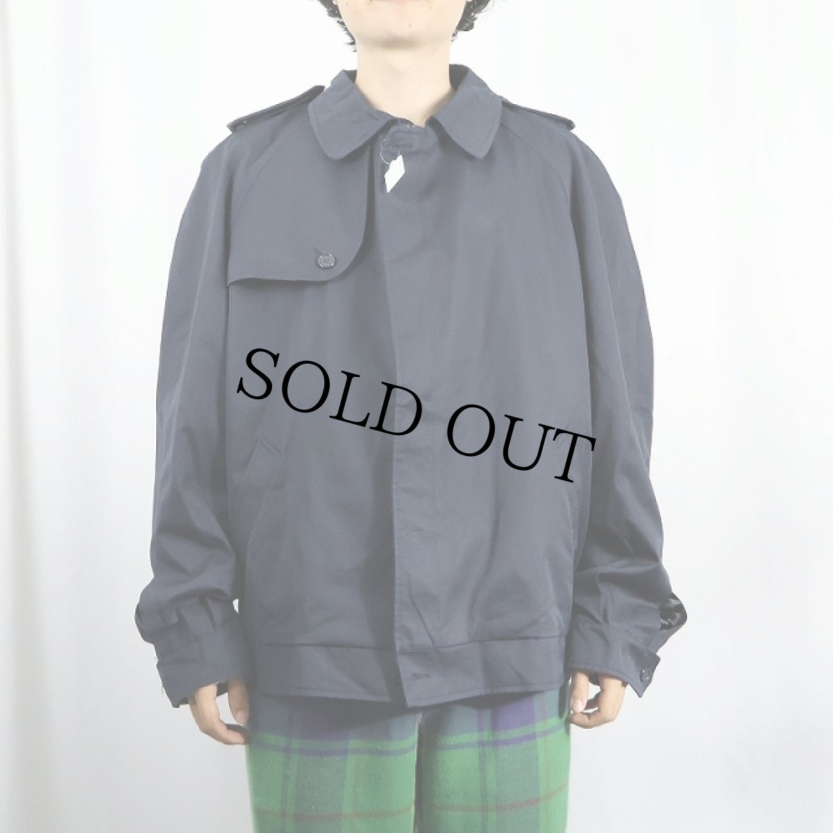 画像2: 90's Burberrys' ウールライナー付き コットン×ポリエステルジャケット NAVY SIZE44 (2)