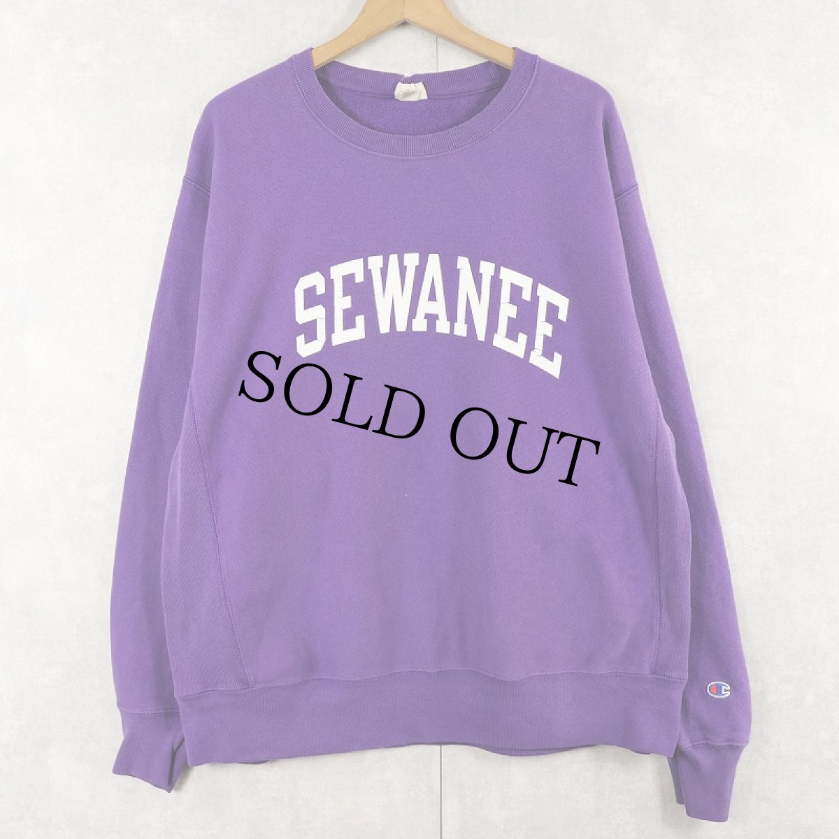 画像1: Champion REVERSE WEAVE "SEWANEE" プリントスウェット L (1)