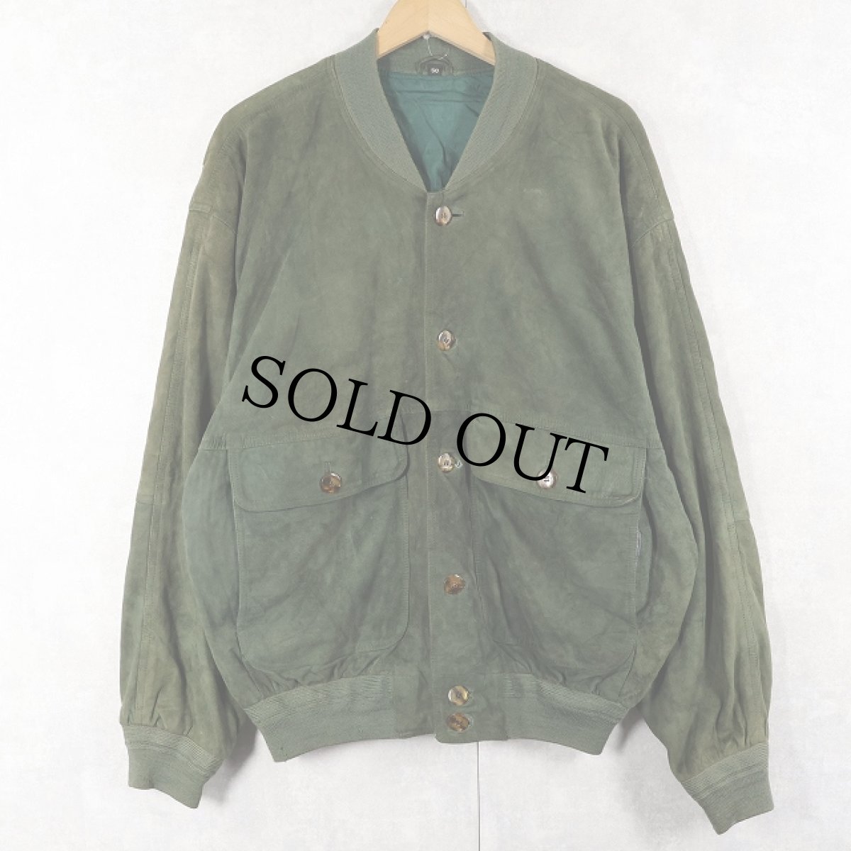 画像1: スエードレザージャケット SIZE50 (1)