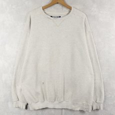 画像1: 90's L.L.Bean by RUSSELL ATHLETIC USA製 前V 無地スウェット XL (1)