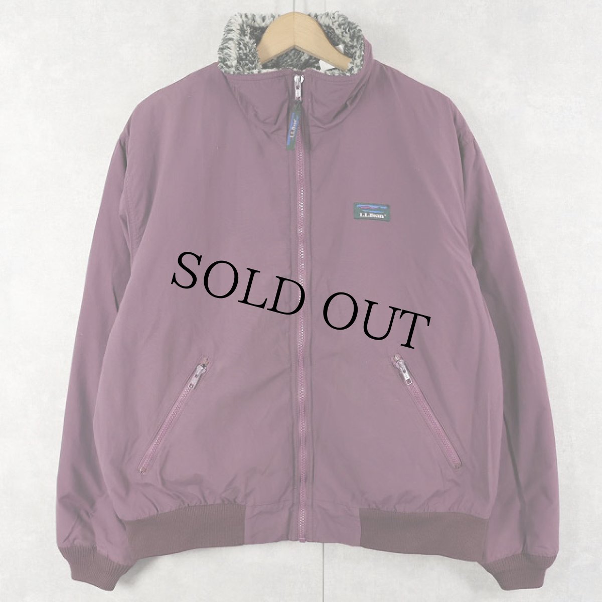 画像1: 80〜90's L.L.Bean USA製 "Warm-up Jacket" ボアライナー シェルドジャケット M (1)