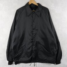 画像1: 70〜80's Swingster 裏ボア ナイロンコーチジャケット BLACK L (1)