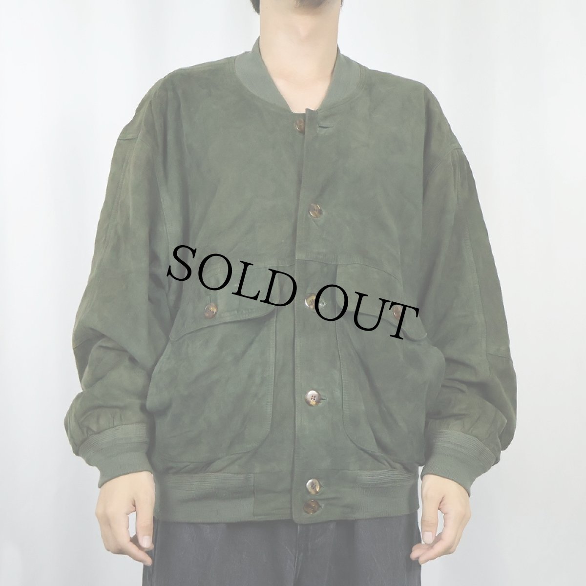 画像2: スエードレザージャケット SIZE50 (2)