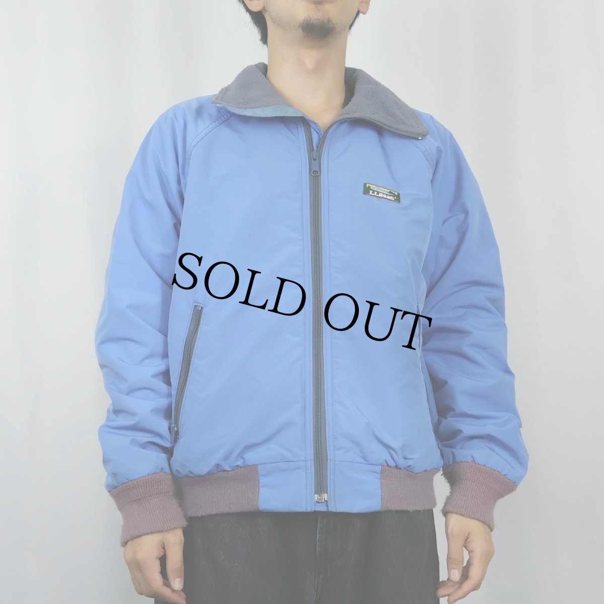 画像2: 80〜90's L.L.Bean USA製 フリースライナー シェルドジャケット M (2)