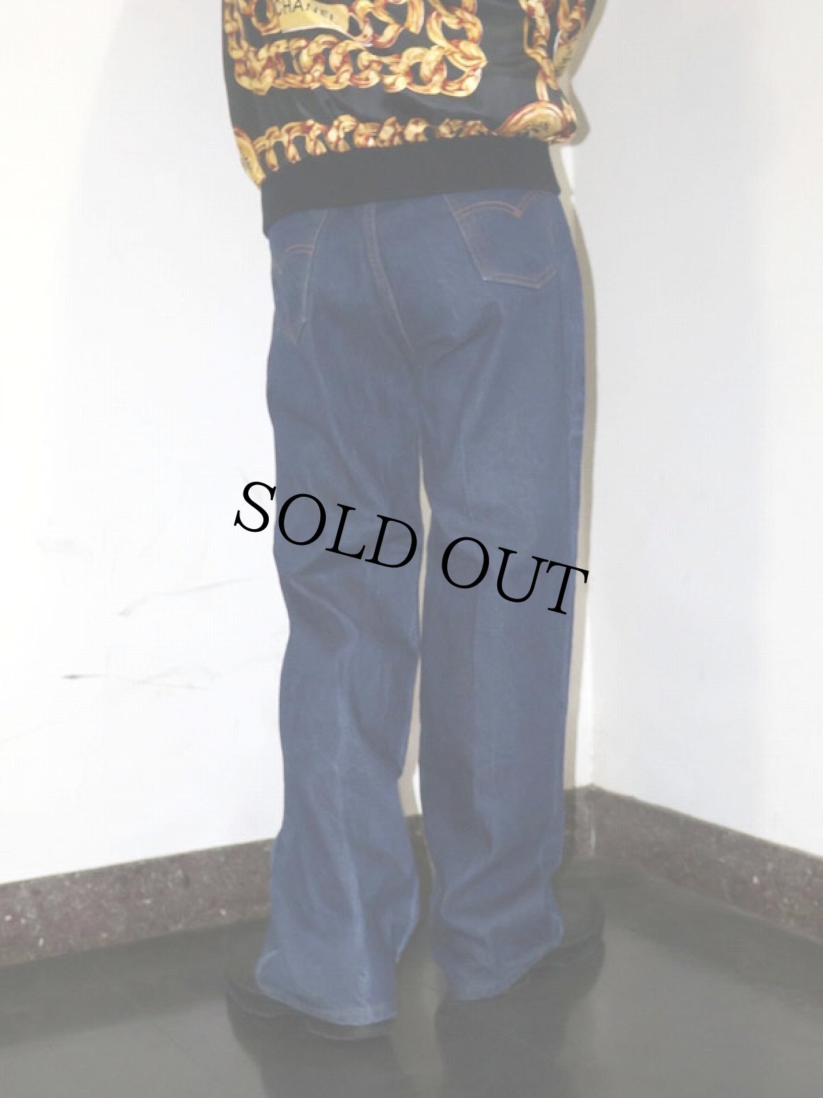 画像1: 80's Levi's 517 USA製 オレンジタブ ブーツカットデニムパンツ W37 (1)