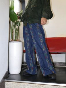 画像2: 70's ステッチデザイン フレアデニムパンツ W36 (2)