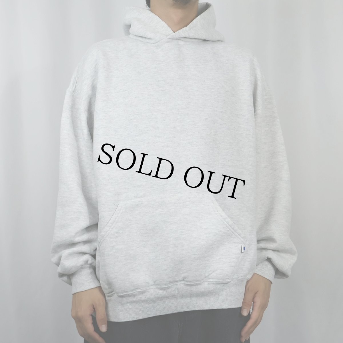 画像2: 90's RUSSELL ATHLETIC USA製 無地スウェットフーディー XL (2)