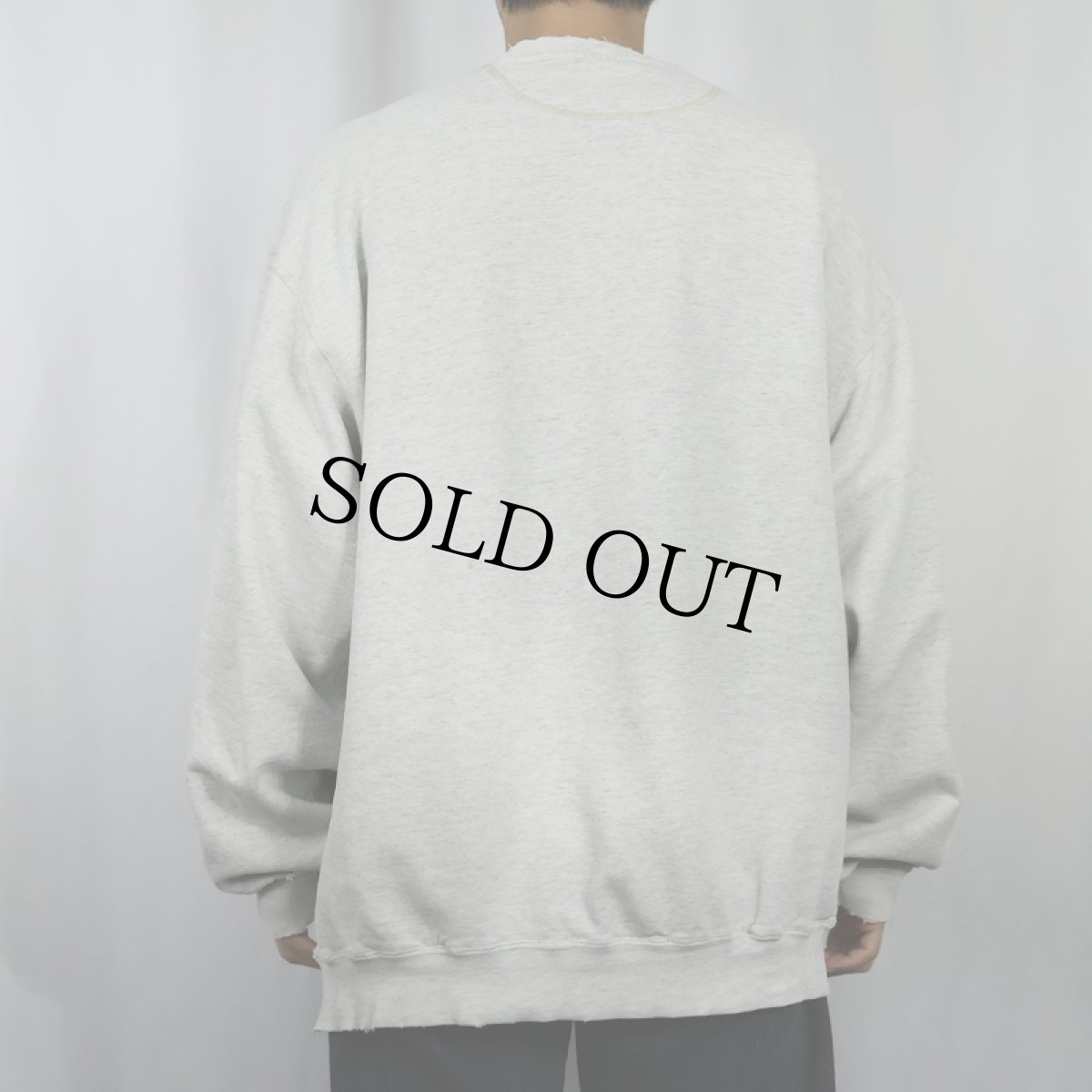 画像3: 90's L.L.Bean by RUSSELL ATHLETIC USA製 前V 無地スウェット XL (3)