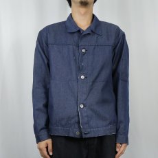 画像2: 60〜70's VETRA FRANCE製 デニムカバーオール (2)