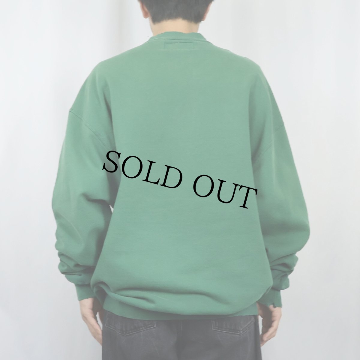 画像3: 90's L.L.Bean by RUSSELL ATHLETIC USA製 前V 無地スウェット XL (3)