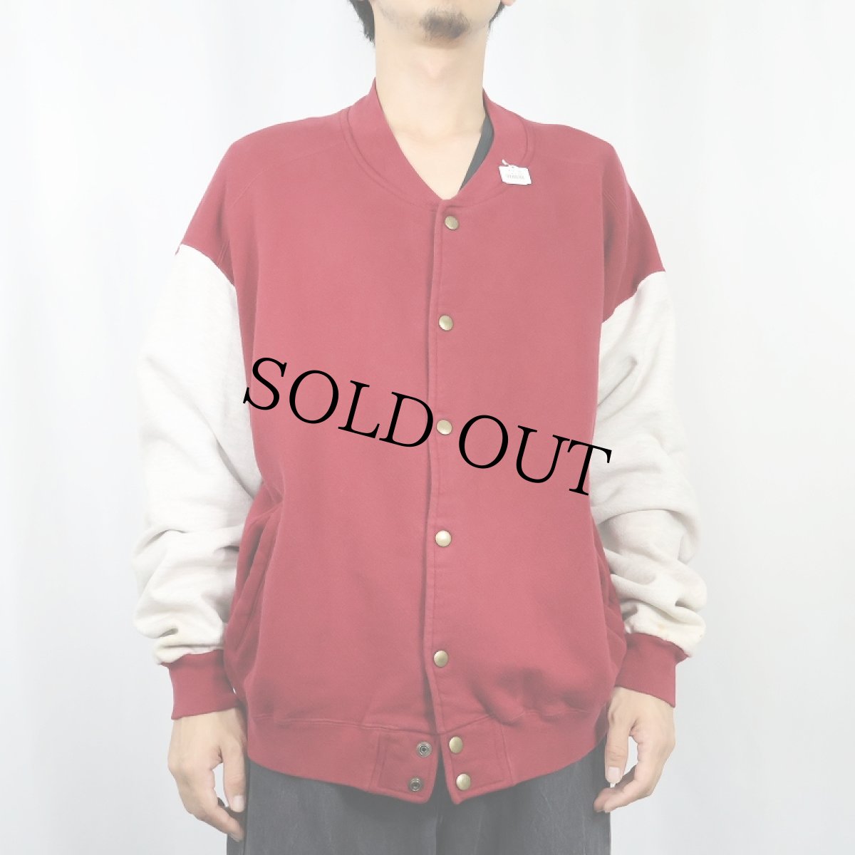 画像2: 90's L.L.Bean by RUSSELL ATHLETIC USA製 スウェットスタジャン L (2)