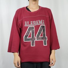 画像2: 70's ARTEX USA製 "ALABAMA 44" フットボールロンT XL (2)