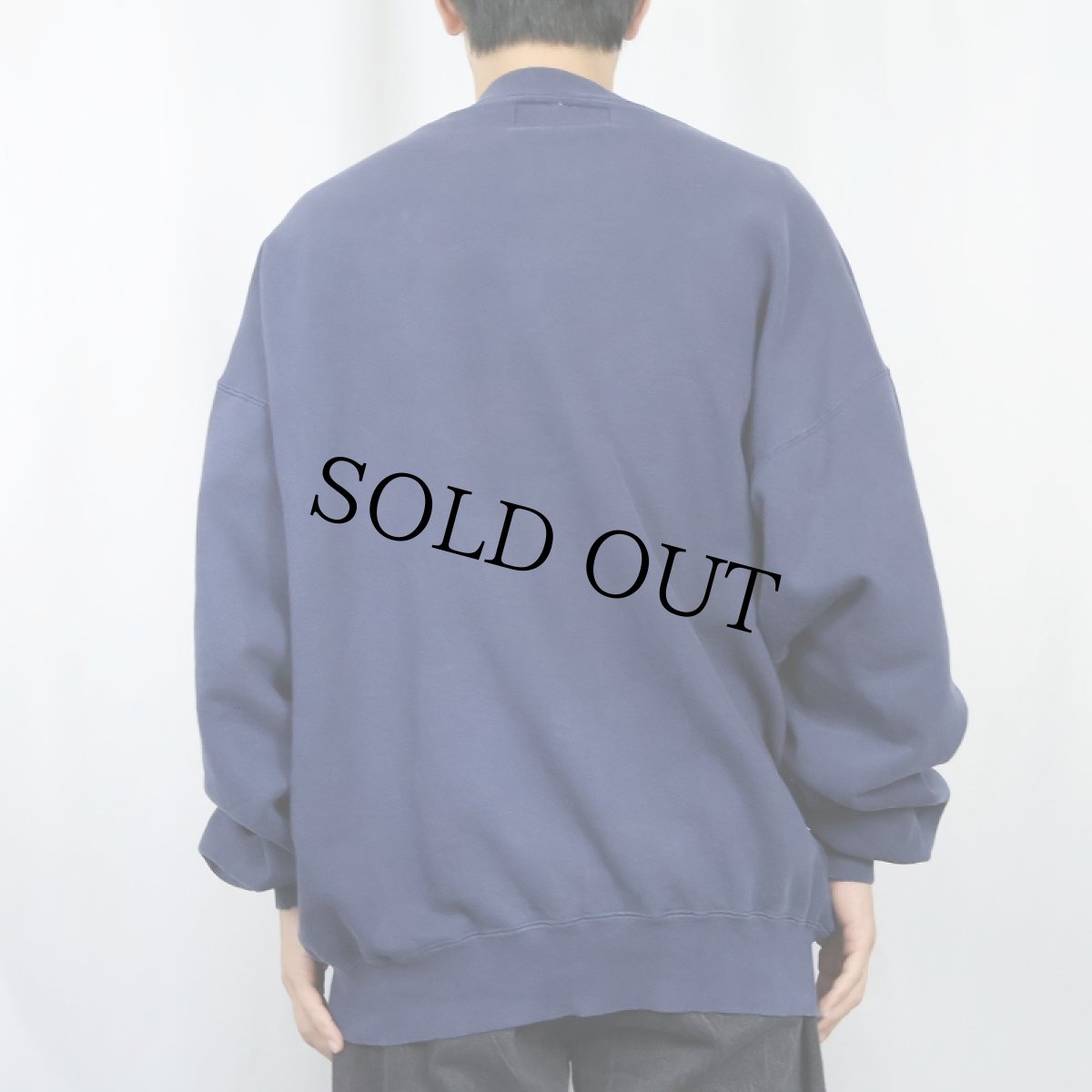 画像3: 90's L.L.Bean by RUSSELL ATHLETIC USA製 前V 無地スウェット NAVY XL (3)