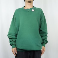 画像2: 90's L.L.Bean by RUSSELL ATHLETIC USA製 前V 無地スウェット XL (2)