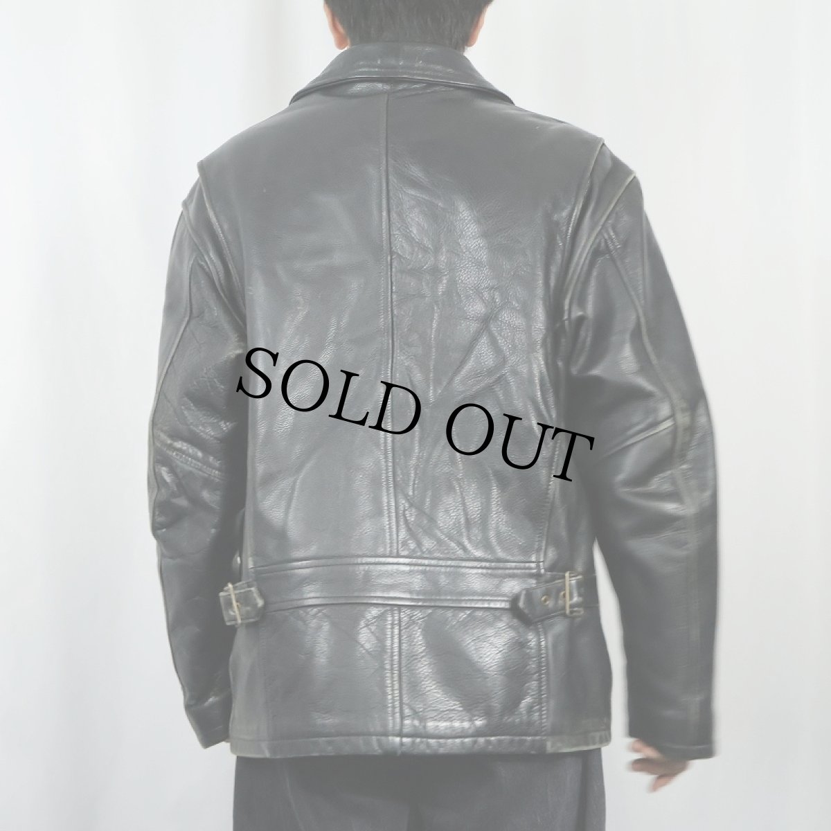 画像3: 90's PEERLESS CANADA製 レザージャケット BLACK SIZE40 (3)