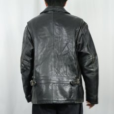画像3: 90's PEERLESS CANADA製 レザージャケット BLACK SIZE40 (3)