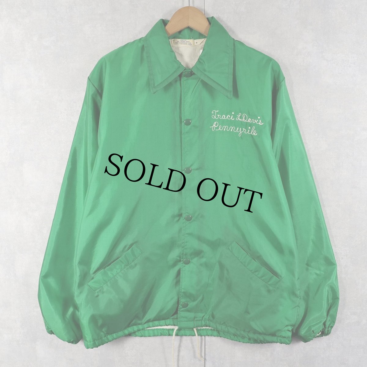 画像1: 70〜80's THE JACKET MAN "State 4-H Teen Council" チェーン刺繍 コーチジャケット M (1)