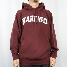 画像2: Champion ORIGONAL REVERSE WEAVE "HARVARD" プリントスウェットフーディー M  (2)