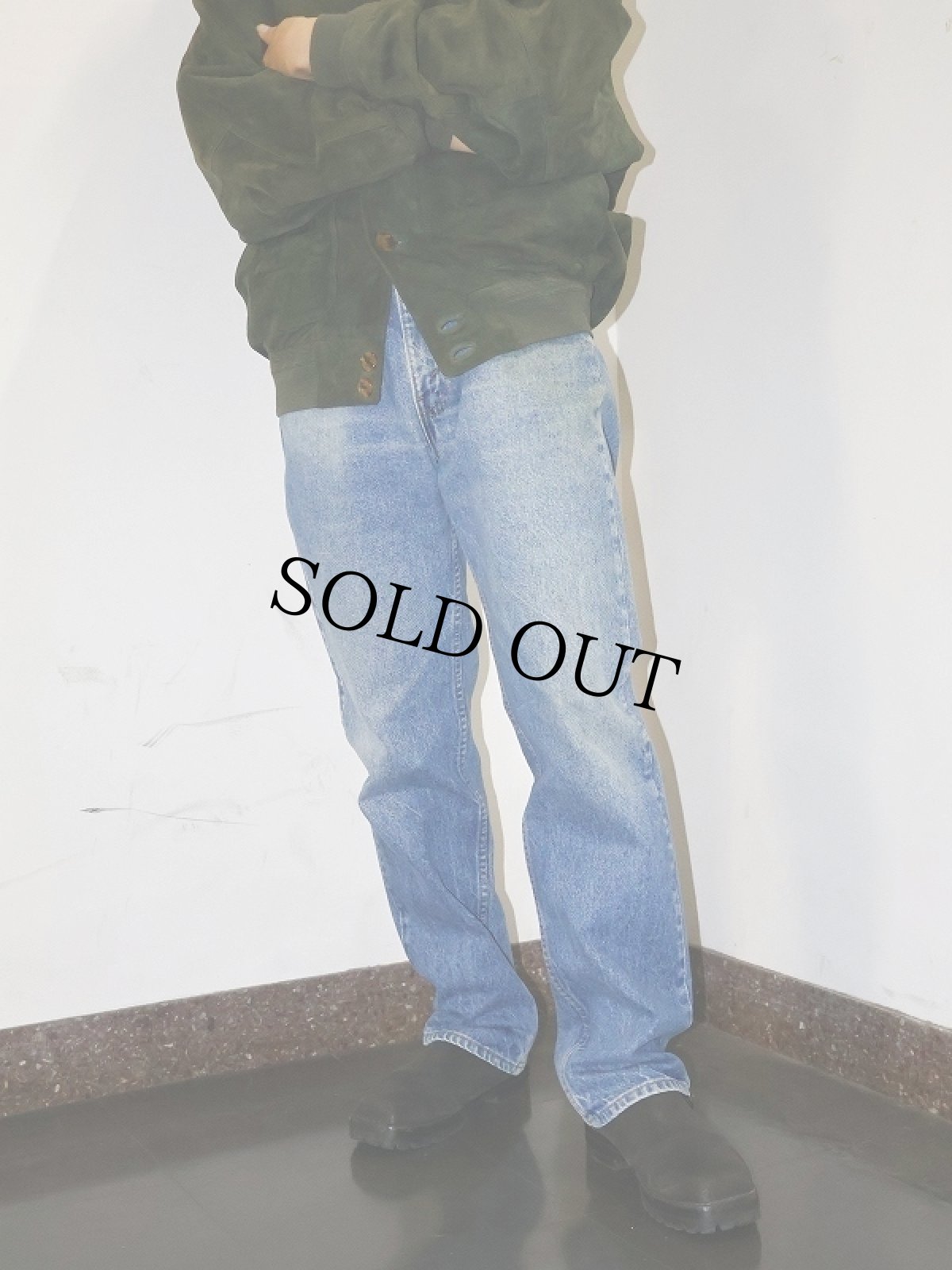 画像1: 80?90's Levi's 505 USA製 オレンジタブ デニムパンツ W35 (1)