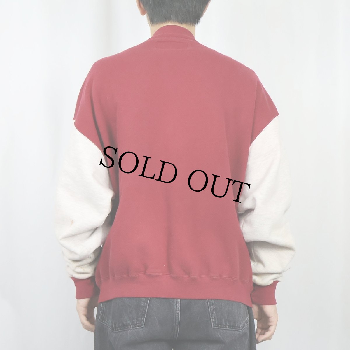 画像3: 90's L.L.Bean by RUSSELL ATHLETIC USA製 スウェットスタジャン L (3)