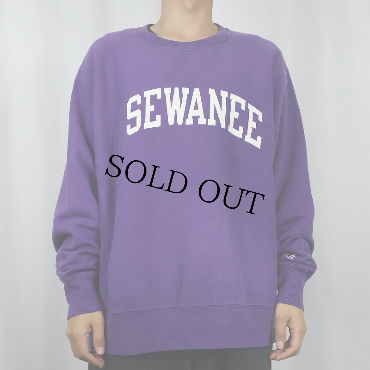 画像2: Champion REVERSE WEAVE "SEWANEE" プリントスウェット L (2)