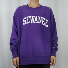 画像2: Champion REVERSE WEAVE "SEWANEE" プリントスウェット L (2)