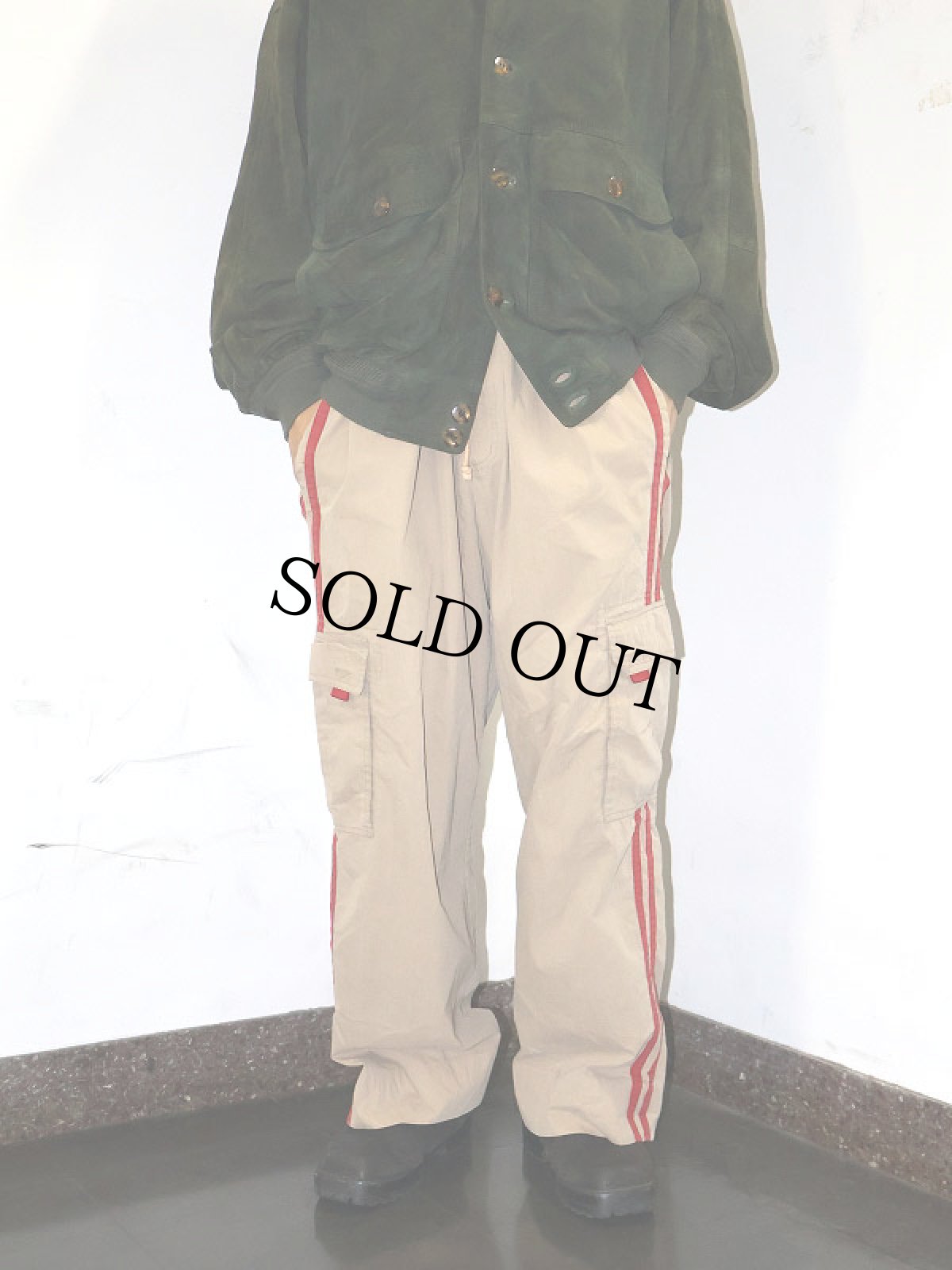 画像2: P-TEX サイドライン コットンナイロンカーゴパンツ L (2)