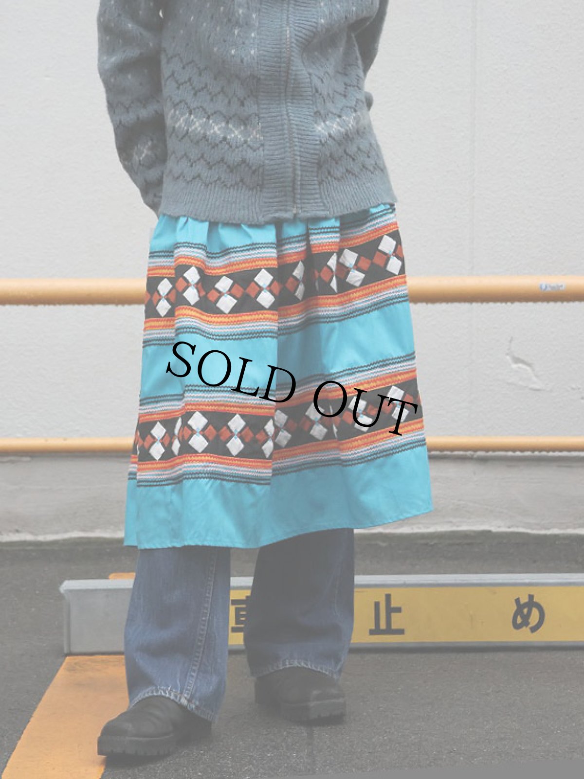 画像2: 70's〜 SEMINOLE パッチワークスカート (2)