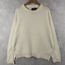 画像1: 80〜90's Eddie Bauer コットンニットセーター M (1)