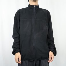 画像2: 90's LANDS'END フリースジャケット BLACK L (2)