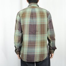 画像3: POLO Ralph Lauren チェック柄 ライトネルシャツ M (3)