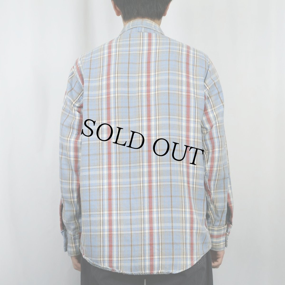 画像3: 70's チェック柄 ヘビーネルシャツ  (3)