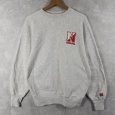 画像2: 90's The Cotton Exchange USA製 "NEBRASKA" REVERSE WEAVE TYPE プリントスウェット XL (2)