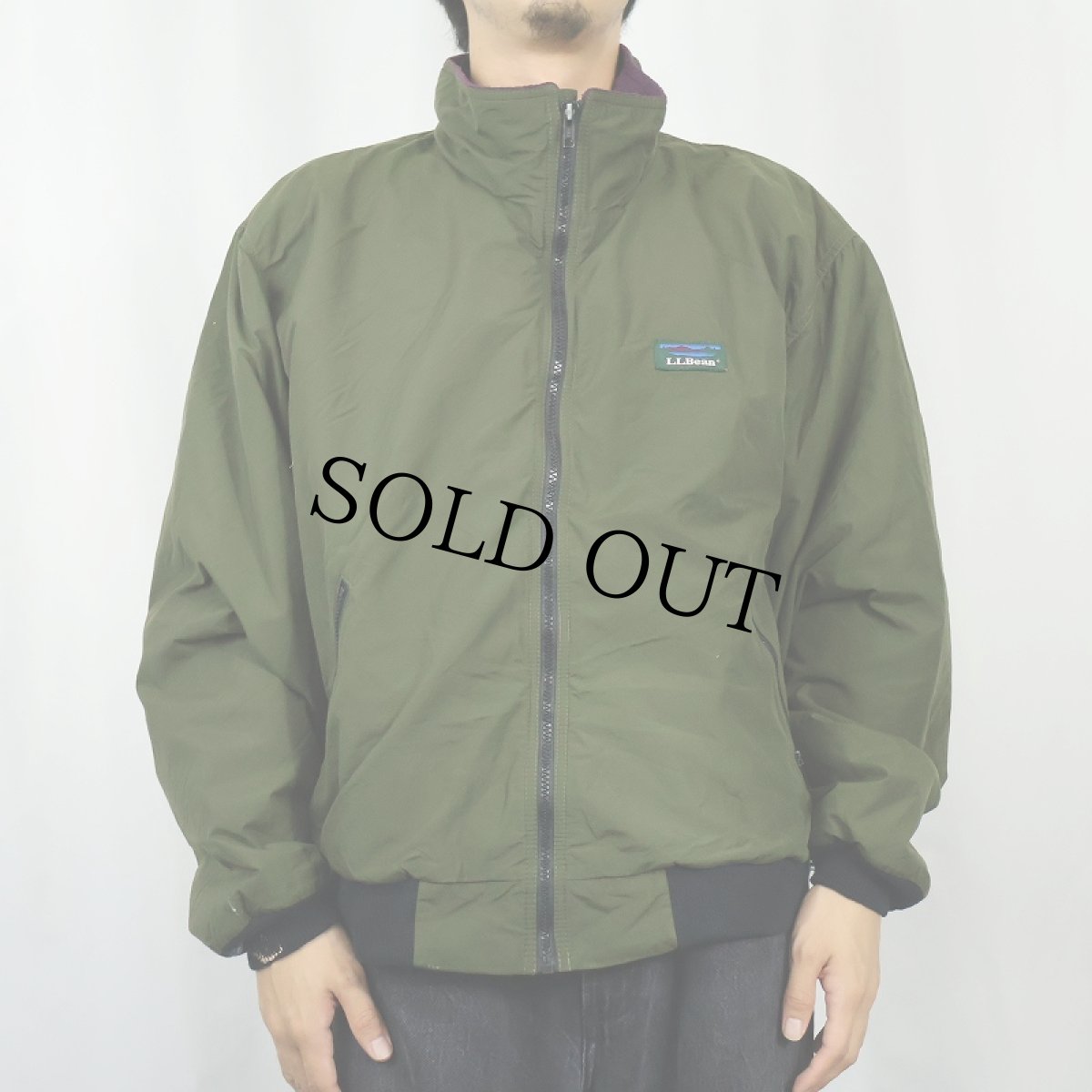 画像2: 80〜90's L.L.Bean "Warm-up Jacket" フリースライナー シェルドジャケット (2)