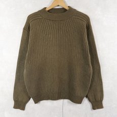 画像1: 80〜90's BANANA REPUBLIC モックネック コットンニットセーター S (1)