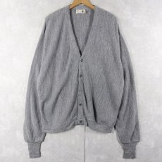 画像1: 80's The Fox JCPenney USA製 アクリルニットカーディガン XL (1)